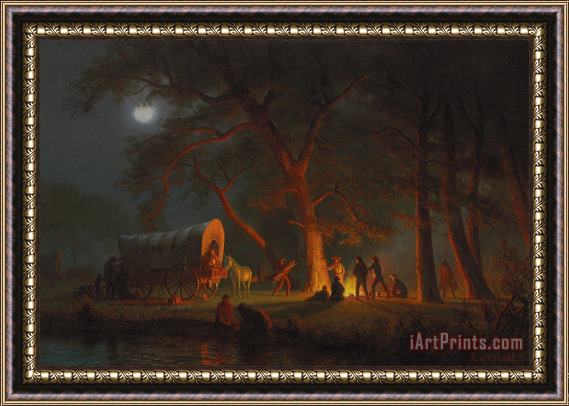 Albert Bierstadt Oregon Trail Framed Painting