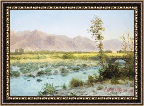 Albert Bierstadt Western Landscape Framed Print