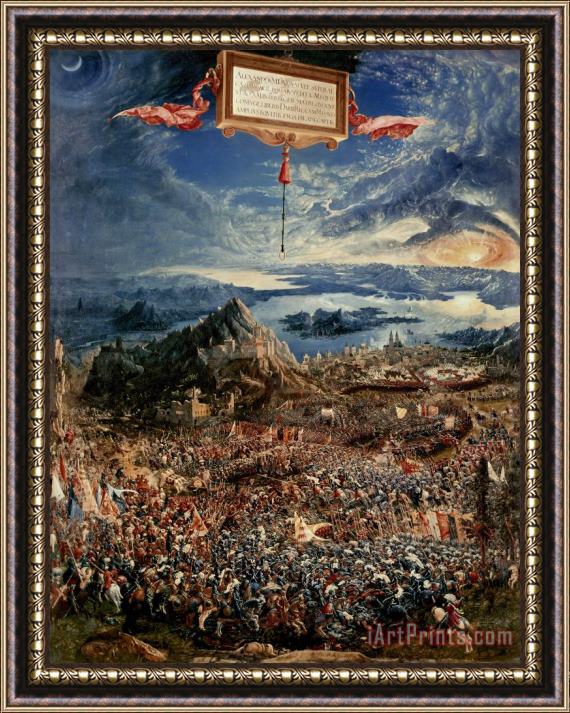 Albrecht Altdorfer The Battle of Issus Framed Painting