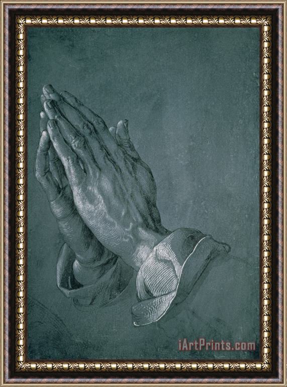 Albrecht Durer Hands of an Apostle Framed Painting