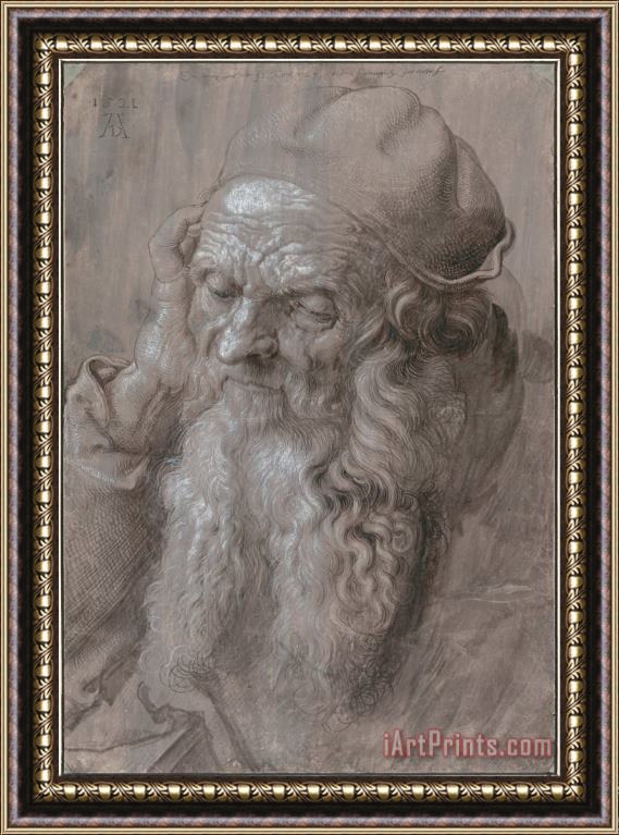 Albrecht Durer Head Of An Old Man Framed Print