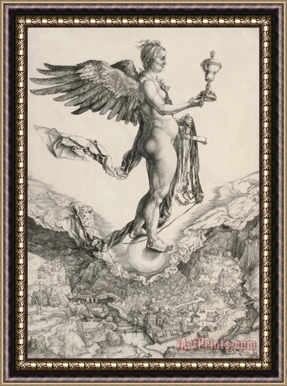 Albrecht Durer Nemesis (the Great Fortune) Framed Painting