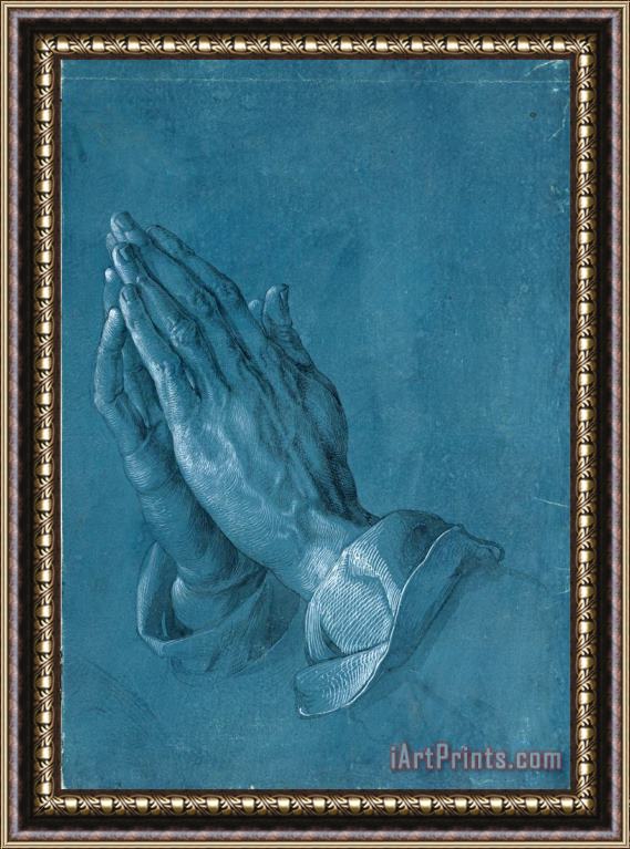 Albrecht Durer Praying Hands, 1508 Framed Painting