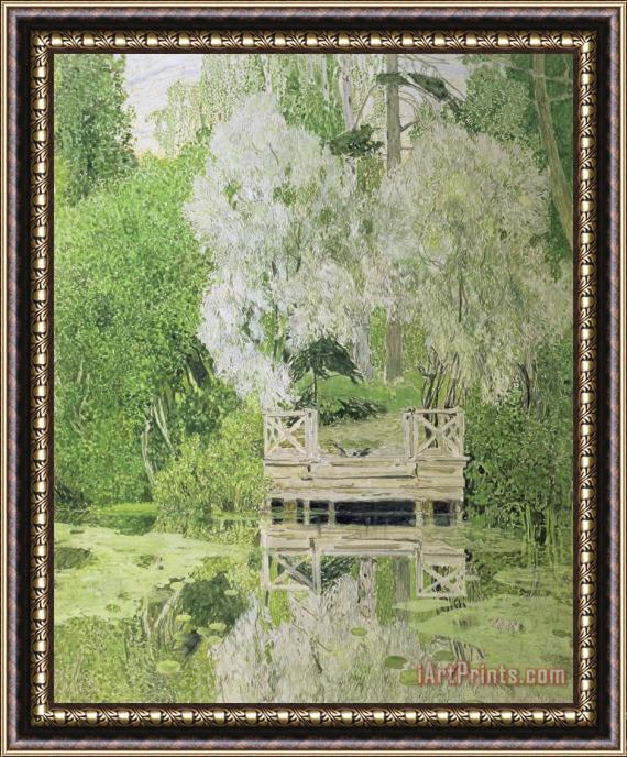 Aleksandr Jakovlevic Golovin Silver White Willow Framed Print