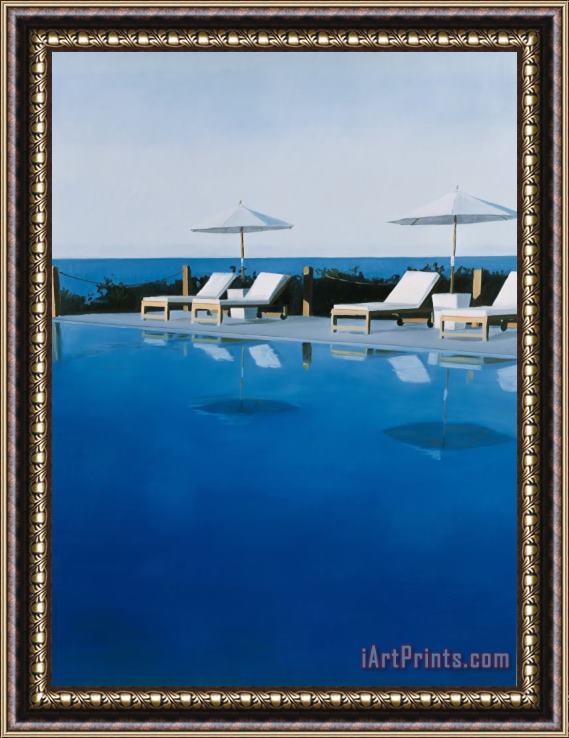 Alessandro Raho L.a. Swimming Pool Framed Painting