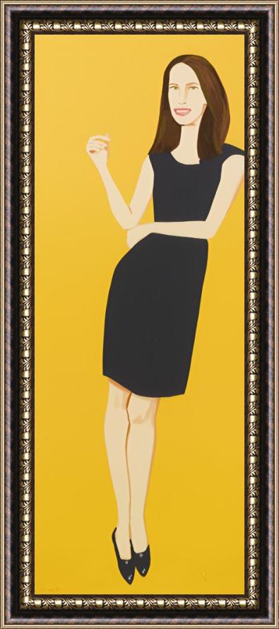Alex Katz Black Dress Framed Painting