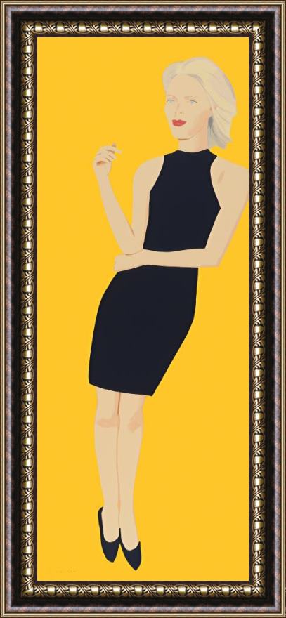 Alex Katz Black Dress VIII (ruth), 2015 Framed Painting