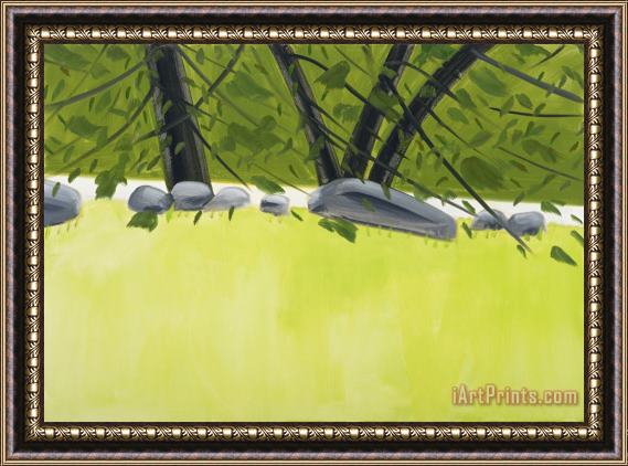 Alex Katz Four Trees 2, 2015 Framed Painting