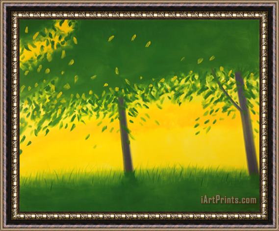 Alex Katz Golden Field No.3, 2001 Framed Painting