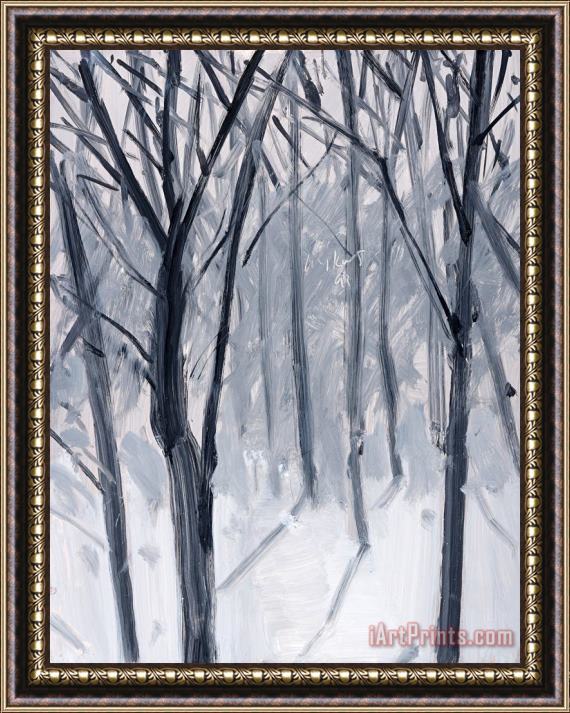Alex Katz Study for Snow, 1993 Framed Painting