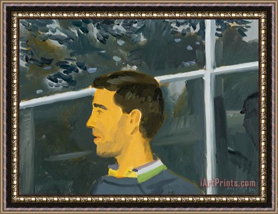 Alex Katz Study for Vincent with Beard Framed Painting