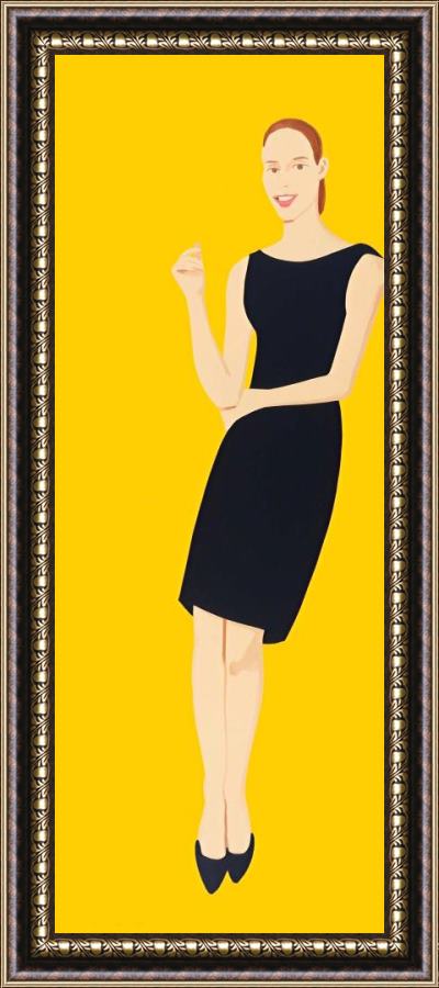 Alex Katz Ulla (from Black Dress Series), 2015 Framed Painting