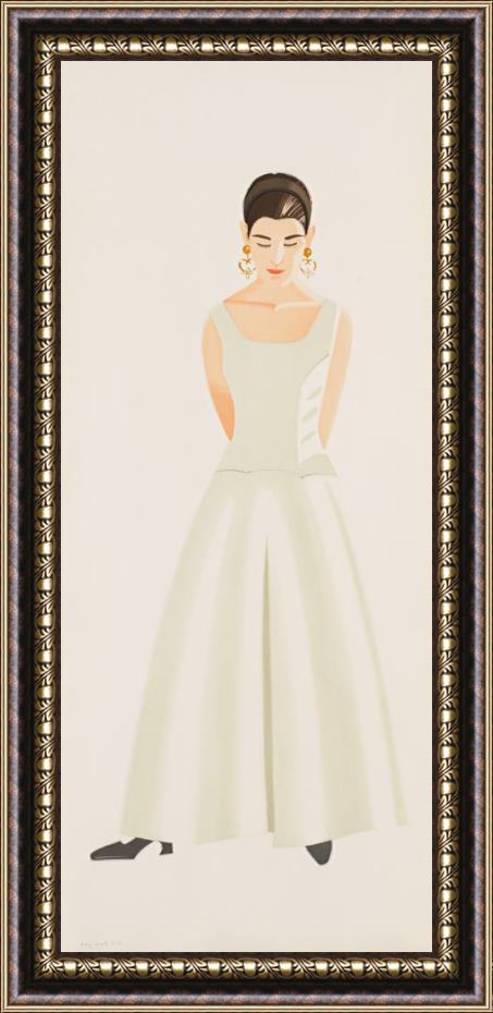 Alex Katz Wedding Dress, 1993 Framed Painting