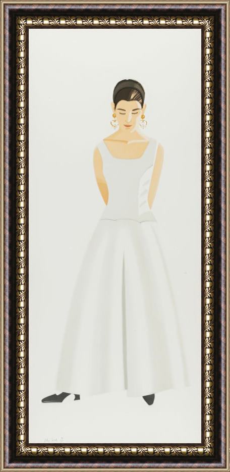 Alex Katz Wedding Dress Framed Painting