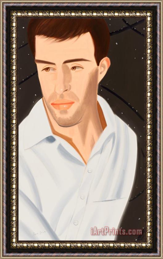 Alex Katz White Shirt (vincent 2), 2021 Framed Painting
