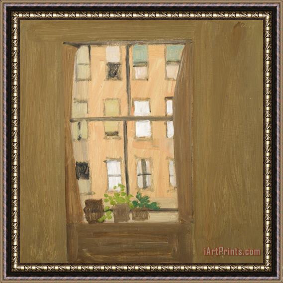 Alex Katz Window 5, Circa 1961 1962 Framed Painting