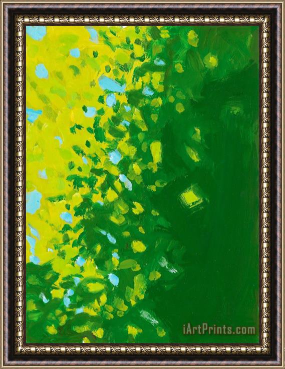 Alex Katz Yellow And Green, 2005 Framed Painting