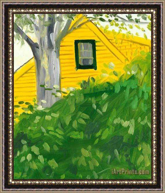 Alex Katz Yellow House Framed Painting
