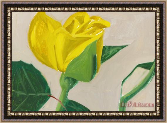 Alex Katz Yellow Rose Framed Painting