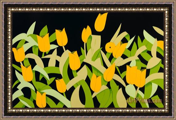 Alex Katz Yellow Tulips, 2014 Framed Print