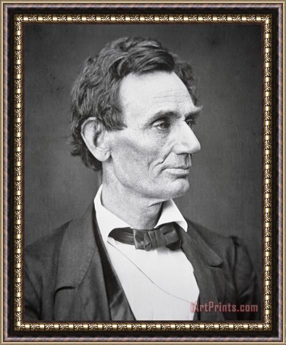 Alexander Hesler Abraham Lincoln Framed Painting
