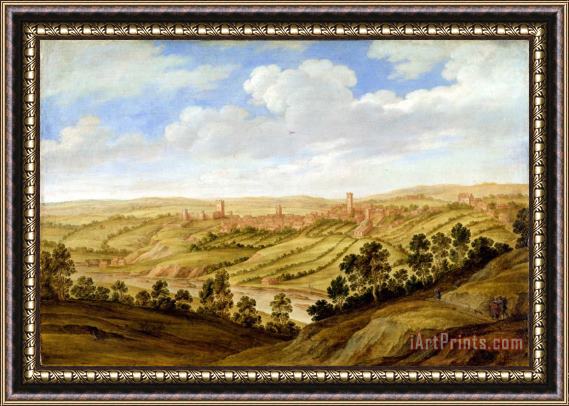 Alexander Keirincx Richmond Castle - Yorkshire Framed Painting