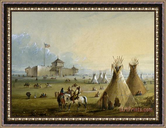 Alfred Jacob Miller Fort Laramie Framed Print