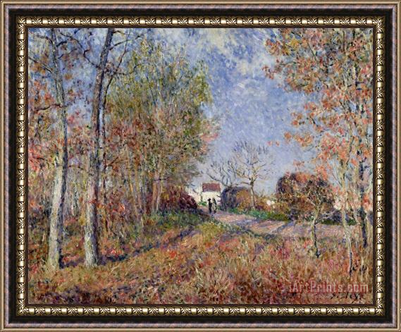 Alfred Sisley A Corner of the Woods at Sablons Framed Painting