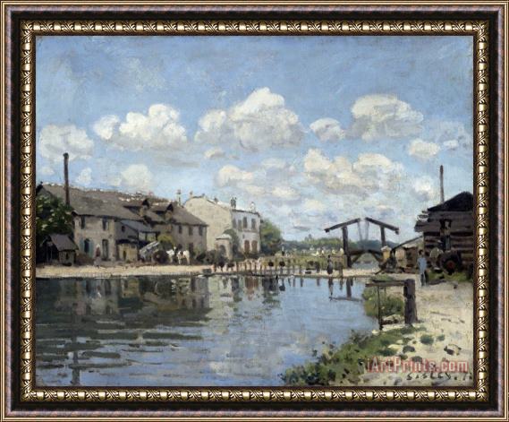 Alfred Sisley Le Canal Saint Martin, Paris Framed Print