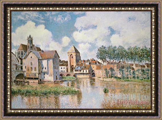 Alfred Sisley Moret Sur Loing The Porte De Bourgogne Framed Painting