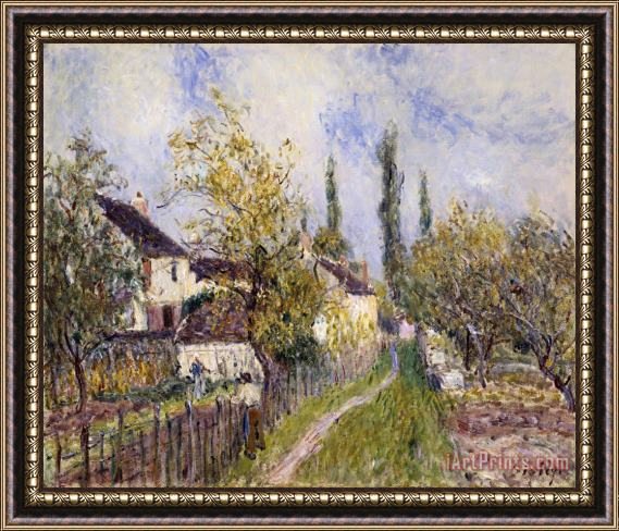 Alfred Sisley Painting of The French Countryside Framed Painting