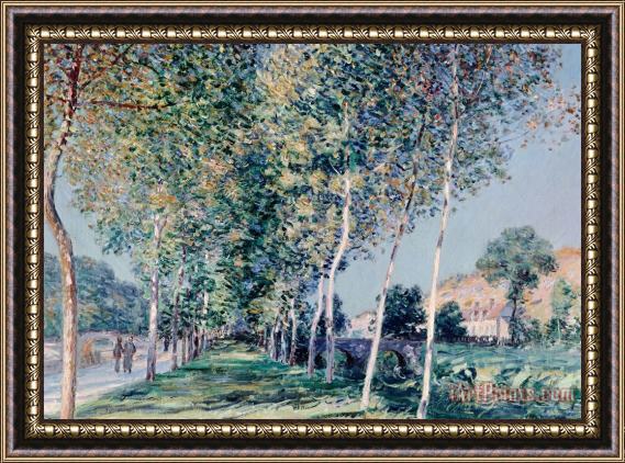 Alfred Sisley Road To Louveciennes Framed Painting