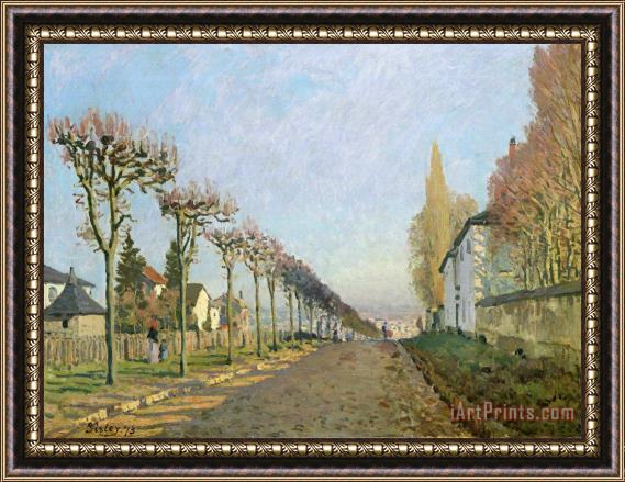 Alfred Sisley Rue de la Machine Louveciennes Framed Painting