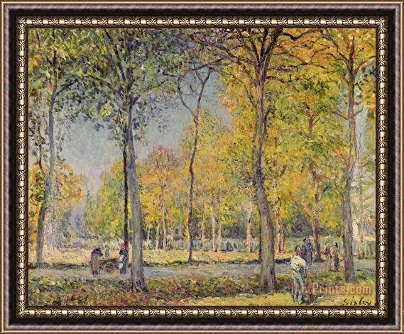 Alfred Sisley The Bois de Boulogne Framed Painting