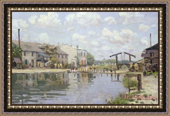 Alfred Sisley The Canal Saint Martin Paris Framed Print