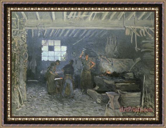 Alfred Sisley The Forge Framed Painting