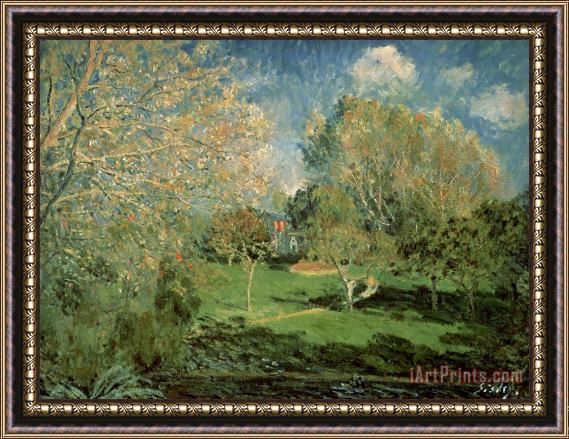 Alfred Sisley The Garden of Hoschede Family Framed Print