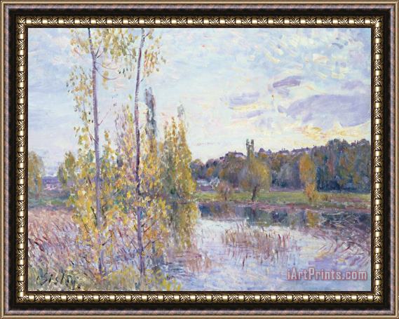 Alfred Sisley The Lake At Chevreuil Framed Painting