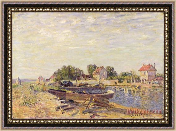 Alfred Sisley The Loing at Saint Mammes 1885 Framed Painting