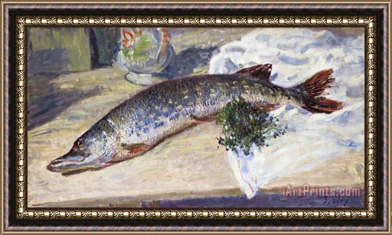 Alfred Sisley The Pike (le Brochet) Framed Painting
