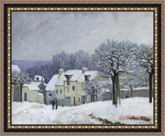 Alfred Sisley The Place du Chenil at Marly le Roi Framed Painting