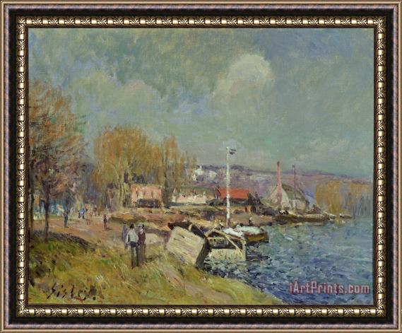 Alfred Sisley The Seine at Port-Marly Framed Painting