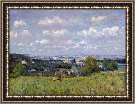 Alfred Sisley The Valley of the Seine at Saint Cloud Framed Painting