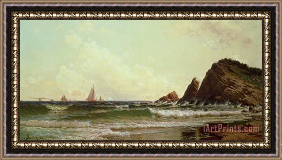 Alfred Thompson Bricher Cliffs at Cape Elizabeth Framed Painting