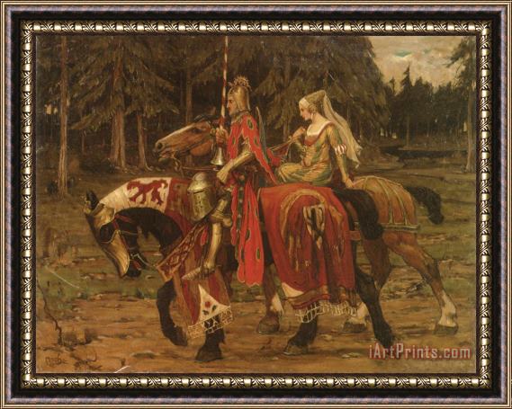 Alphonse Maria Mucha Heraldic Chivalry Framed Print