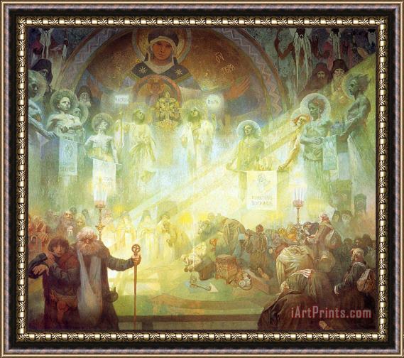 Alphonse Marie Mucha Holy Mount Athos 1926 Framed Print