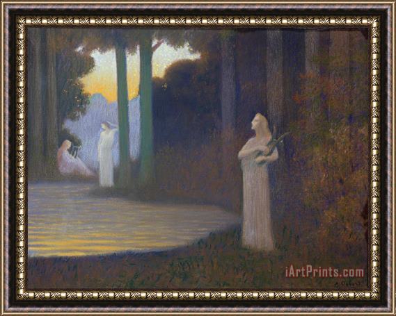 Alphonse Osbert Lyricism in the Forest Framed Painting