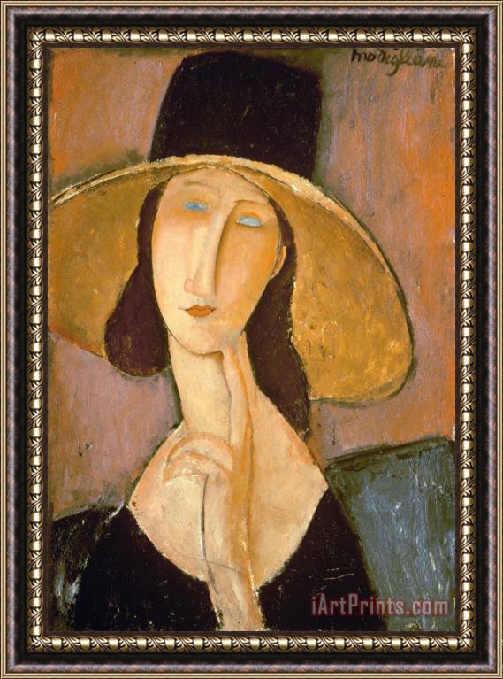 Amedeo Modigliani Head of a Woman Framed Painting