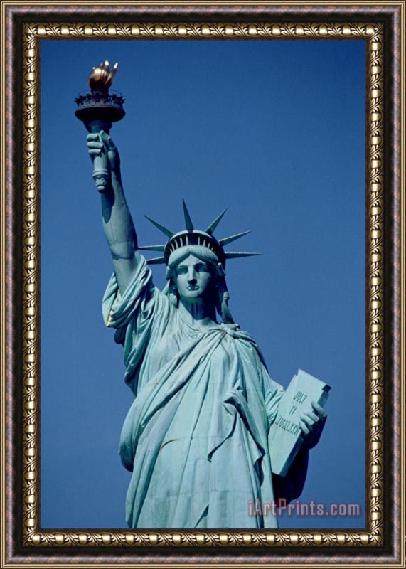 American School The Statue of Liberty Framed Print