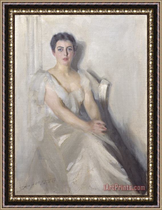 Anders Zorn Mrs. Grover Cleveland Framed Painting